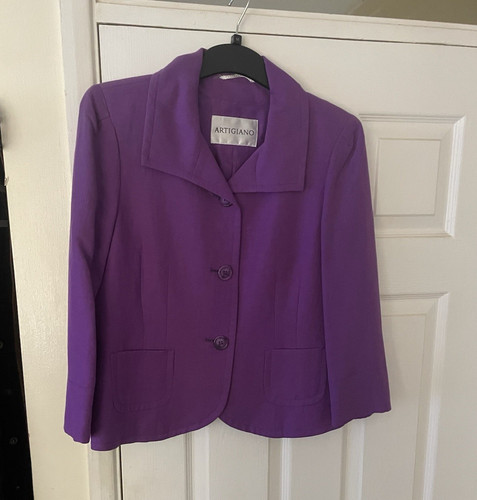 Artigiano purple linen blend - linen,