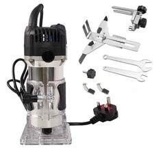 Electric Hand Trimmer Palm Router Woodworking Laminate Wood Laminator Tool Kit