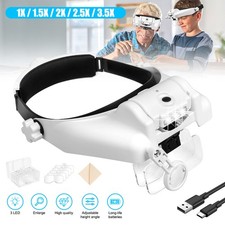 Magnifying Glass Headset LED