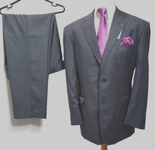 Scott by the label mens 2 piece suit  Ch46"R W41" L31.5" Grey melange  Wedding
