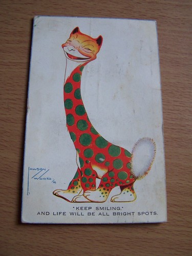 Lawson wood vintage postcard - lawson,