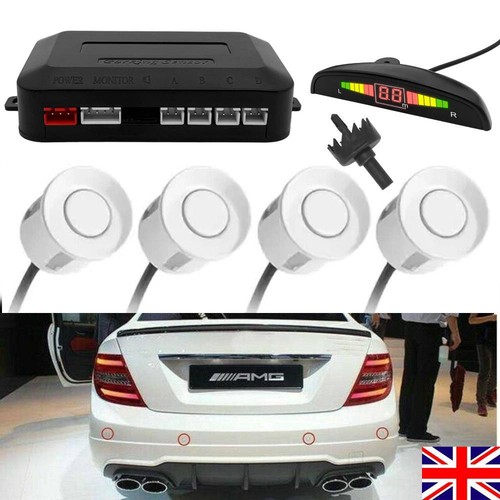 White parking sensors - 4x,