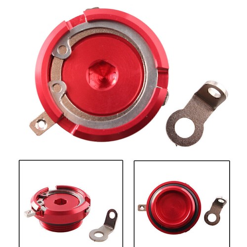 Red oil filler cap - red,