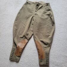 NAMED 1914 DATED WW1 OFFICERS BREECHES, BRITISH ARMY MILITARY UNIFORM MARINES