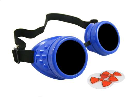 Royal blue cyber goggles - cyber,