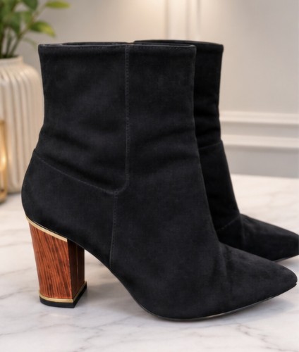 Reiss black suede - suede, boots