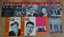 Lot of 9 1960s pop magazines