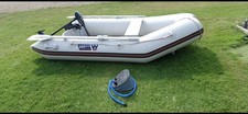 Wetline 260 ECO Inflatable Dinghy Boat with Electric Motor. Used