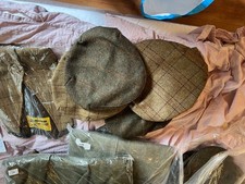 3 Bob Parrat tweed caps - New