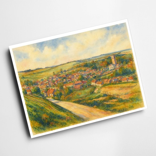 Print from baydon hill - baydon,