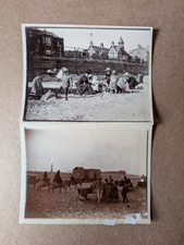 2 OLD PHOTO BEACH SEASIDE NEW BRIGHTON WIRRAL PEOPLE CIRCA 1900 PS 283