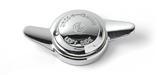 Eared chrome spinner lh - chrome,