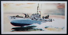 Royal Navy  Motor Torpedo Boat   MTB World War 2    Illustrated Card  EE19M