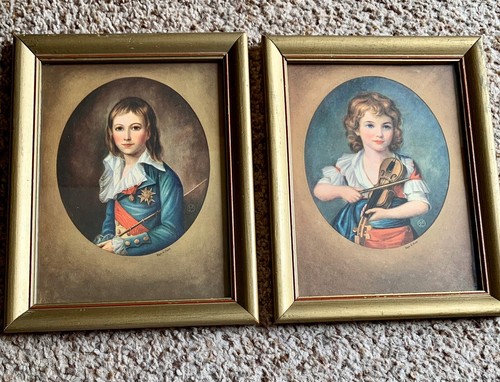 Antique french framed - (2),