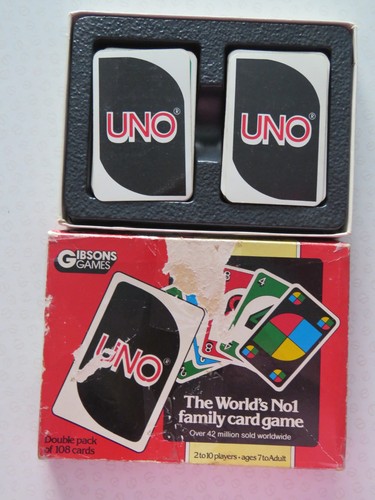 Vintage double pack uno card - pack,