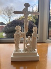 Crucifix statue white catholic - crucifix,