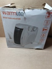 Warmlite WL44001 Thermo Fan Heater with 2 Heat Settings Good Condition .