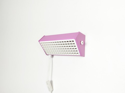 Vintage brutalist pink wall