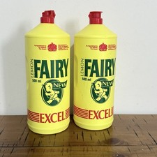 2x Vintage Fairy Liquid New