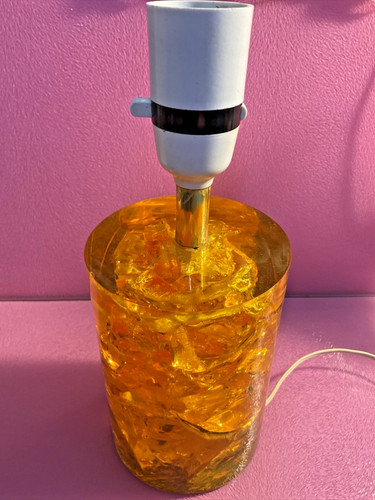 Orange shattaline table lamp - shattaline,