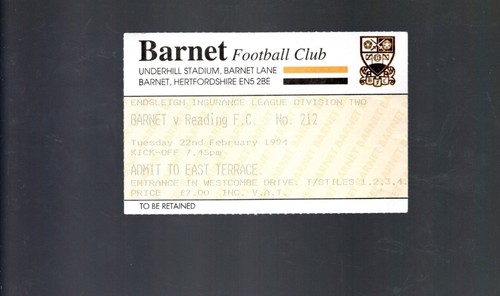 Used ticket barnet - used,