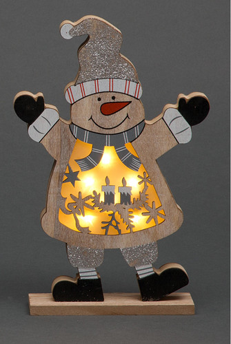 Led lights wooden christmas - led,