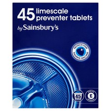 Sainsbury's Limescale Preventer Tablets for Washing Machine (10/15/45 tablets)