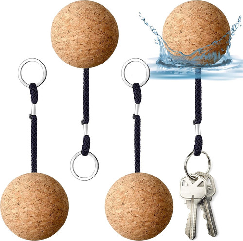 Floating cork keyrings - cork, 53mm