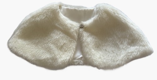Beautiful girls white faux fur - girls,