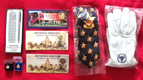 Texas masonic gloves tie - texas, gloves,