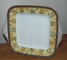 Wedgwood India Bone China Square Eared Bread / Cake / Sandwich Serving Plate