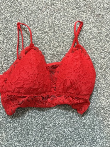 Womens red lace bra top - womens,