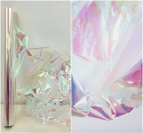 Clear iridescent cellophane - iridescent,