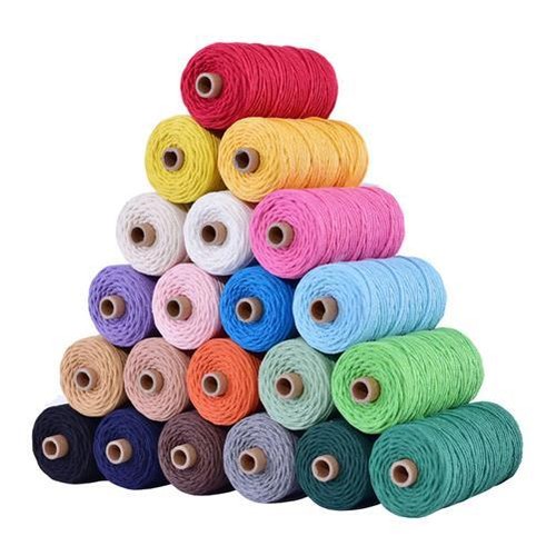 Macrame cotton yarn - -,