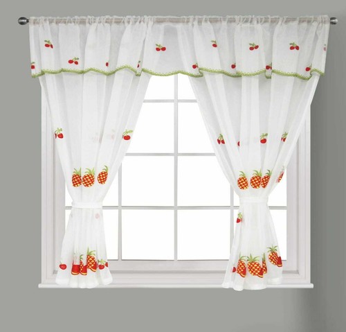 Kitchen window curtains - kitchen,