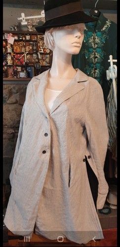 Ladies linen summer coat - ladies,