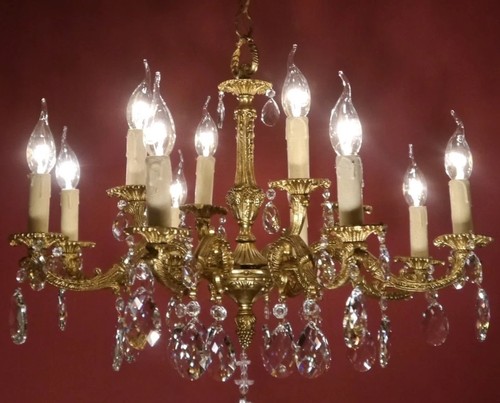 Chandelier lamp brass - lamp,,