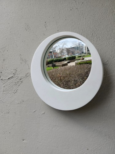Horten ikea white round foam - white,