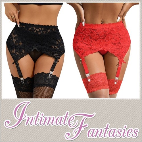Sexy high waist suspender belt - waist,
