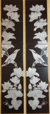 Fireplace Tiles Black Silver