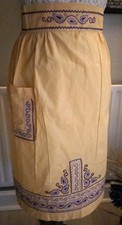 Vintage Yellow Cotton Apron
