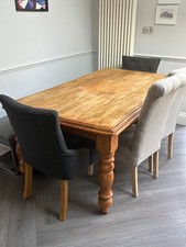 Solid oak dining table, dining