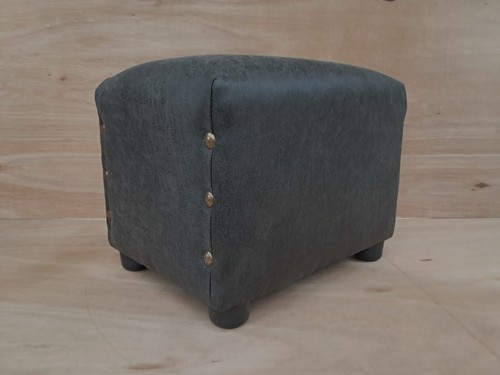 Footstool grey aged look - aged, /