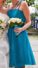 Teal Dress, wedding, prom
