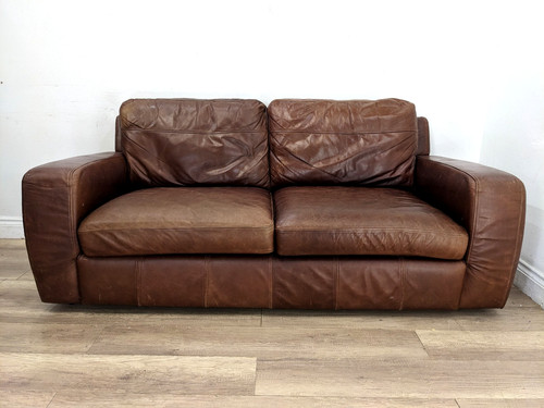 Sofa seater tobacco brown - 3,