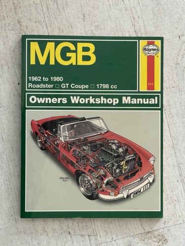 Haynes manual 111 mgb - mgb,, 1962