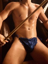 Men’s Blue Satin silky feel