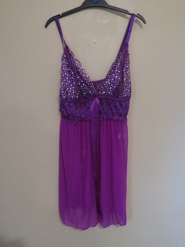 Purple baby doll nightie - , in