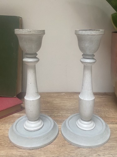 Wooden candle holders - wooden,