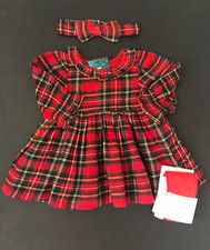 Baby Girls Red Tartan Dress